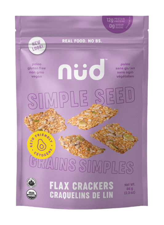 Pink Sea Salt Flax Crackers