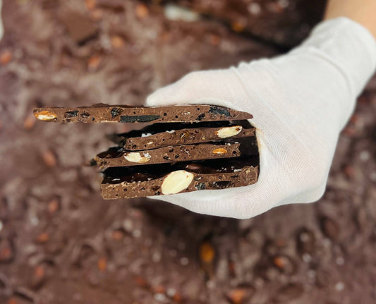 Salted Toffee Almond Bark